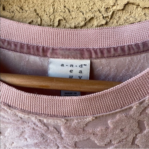 2/$10 A New Day | Pink Velour Top - Picture 3 of 4